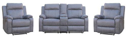 Kingston 2 Seater with Console Reclining Suite Main