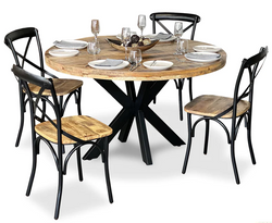 Foundry 5 Piece Round Dining Suite - Foundry Chairs