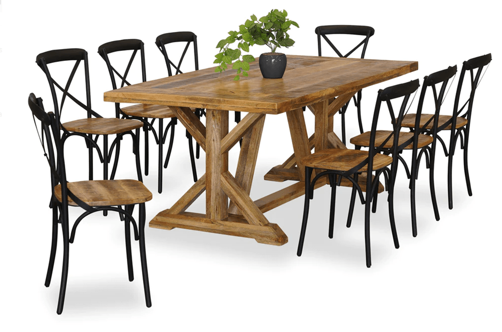 Foundry 9 Piece Dining Suite with Foundry Chairs