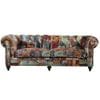 Chesterfield 3 Seater Lounge - Patchwork Thumbnail Main
