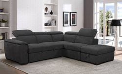 Prague Sofa Bed Chaise Lounge with Ottoman