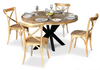 Foundry 5 Piece Round Dining Suite - Crossback Chairs Thumbnail Main