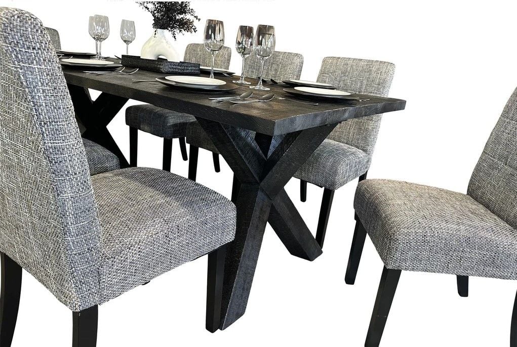 Sussex 9 Piece Dining Suite - Waffle Chair Related Sussex 9 Piece Dining Suite - Waffle Chair Related
