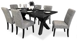 Sussex 7 Piece Dining Suite - Waffle Chair