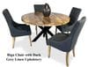 Foundry 5 Piece Round Dining Suite - Riga Chairs Thumbnail Main