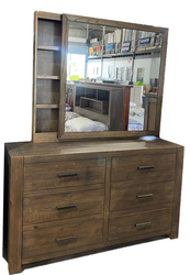 Sedona/Harmony Dresser with Storage Mirror