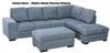 Lachlan 3 Seater with Chaise + Gas Lift Ottoman Thumbnail Main