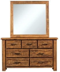 Flinders 7 Drawer Dresser & Mirror