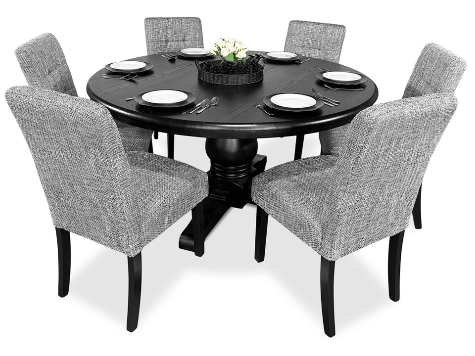 Bristol 7 Piece Dining Suite with Waffle Chairs - 1500mm Main
