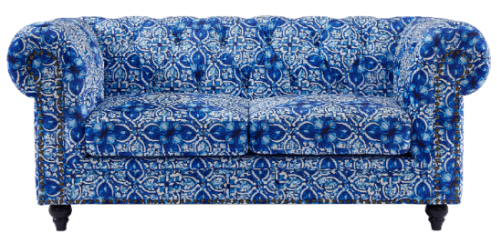 Chesterfield 2 Seat Lounge - Morocco Print