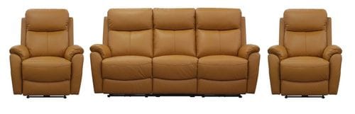 Camden 3 Seater Electric Leather Reclining Lounge Suite Main