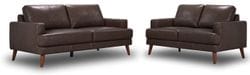 Mia 2 + 3 Seater Leather Sofa Set
