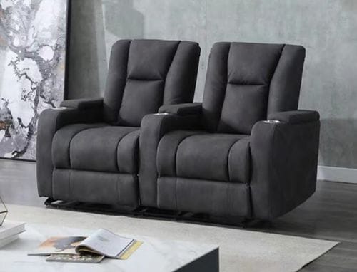 Hollywood 2 Seater Reclining Theatre Lounge Main