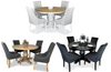 Bristol 5 Piece Dining Suite with Riga Chairs - 1200mm Thumbnail Main