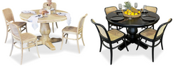 Bristol 5 Piece Dining Suite with Paris Chairs - 1200mm