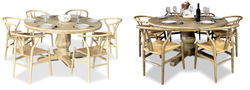 Bristol 7 Piece Dining Suite with Wishbone Chairs - 1500mm