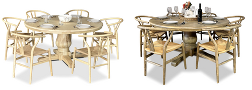Bristol 7 Piece Dining Suite with Wishbone Chairs - 1500mm Main
