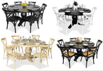 Bristol 7 Piece Dining Suite with Crossback Chairs - 1500mm