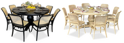 Bristol 9 Piece Dining Suite with Paris Chairs - 1500mm