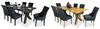 Sussex 7 Piece Black Dining Suite - Riga Chair Thumbnail Main