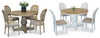 Bristol 5 Piece Dining Suite with French Vintage Chairs - 1200mm Thumbnail Main