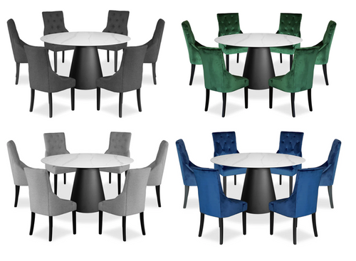 Inspire 7 Piece Dining Suite with Riga Chairs Main