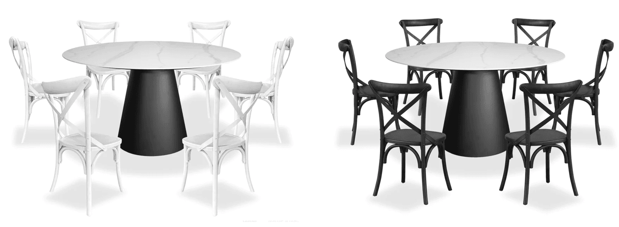 Inspire 7 Piece Dining Suite with Crossback Chairs Main Inspire 7 Piece Dining Suite with Crossback Chairs Main