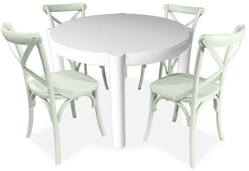 Santorini 5 Piece Dining Suite - Crossback Chairs Main
