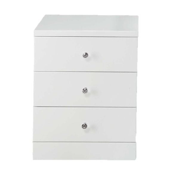 Leo 3 Drawer Bedside Table