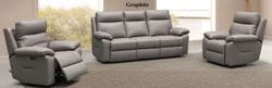 Nico 3 Seater Electric Leather Reclining Suite