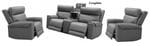 Olivia 2 Seater Leather Electric Reclining Lounge Suite