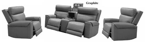 Olivia 2 Seater Leather Electric Reclining Lounge Suite Main