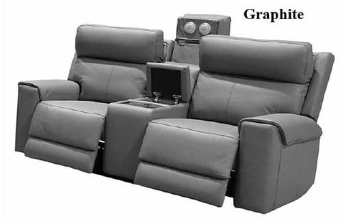 Olivia 2 Seater Leather Electric Reclining Lounge Main