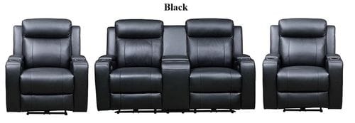 Arnold 2 Seater Leather Electric Reclining Lounge Suite Main