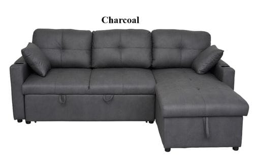Romy Sofa Bed with Reversible Storage Chaise Main