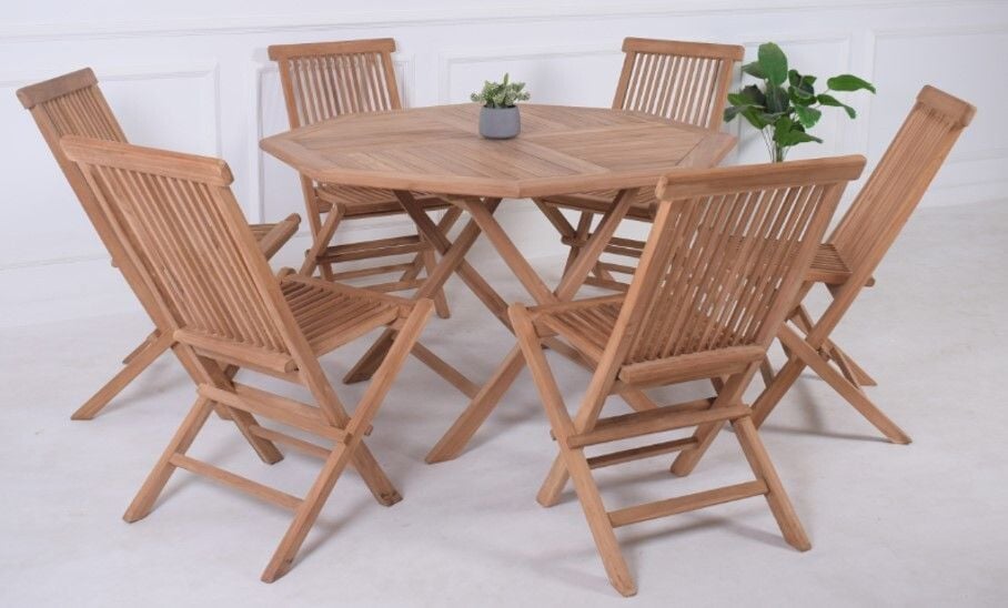 Balgo 7 Piece Outdoor Folding Set Main Balgo 7 Piece Outdoor Folding Set Main