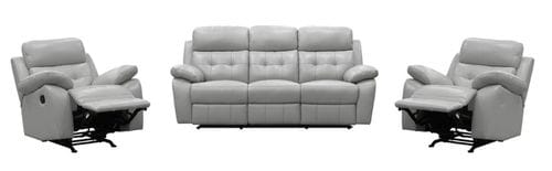 Cosmic 3 Seater Leather Reclining Lounge Suite Main