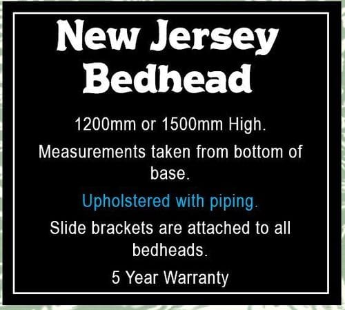 King Single New Jersey 1200mm Bedhead Related