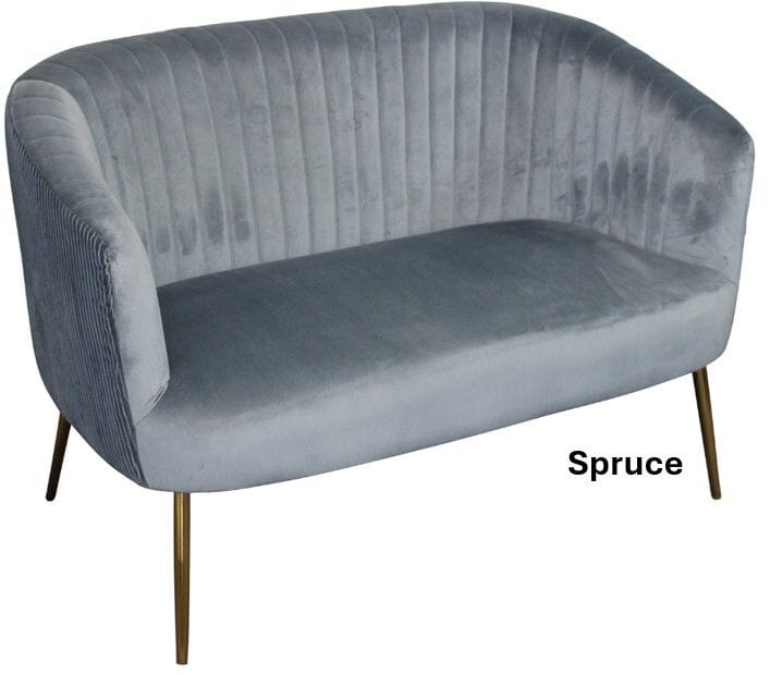 Perla 2 Seat Velvet Sofa