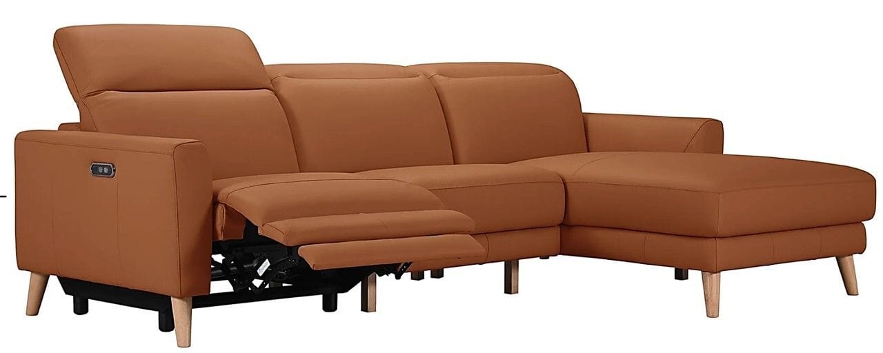 Studio Leather Electric Chaise Lounge