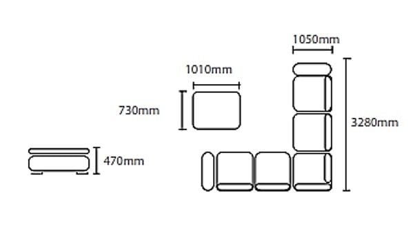 Hudson Corner Lounge + Ottoman Related Hudson Corner Lounge + Ottoman Related
