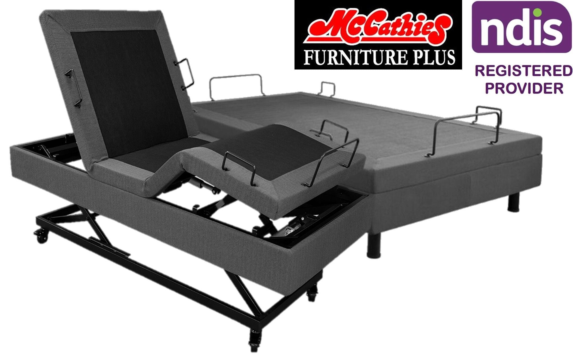 ErgoAdjust Lo Lo Adjustable Split Queen with Companion Bed Main ErgoAdjust Lo Lo Adjustable Split Queen with Companion Bed Main
