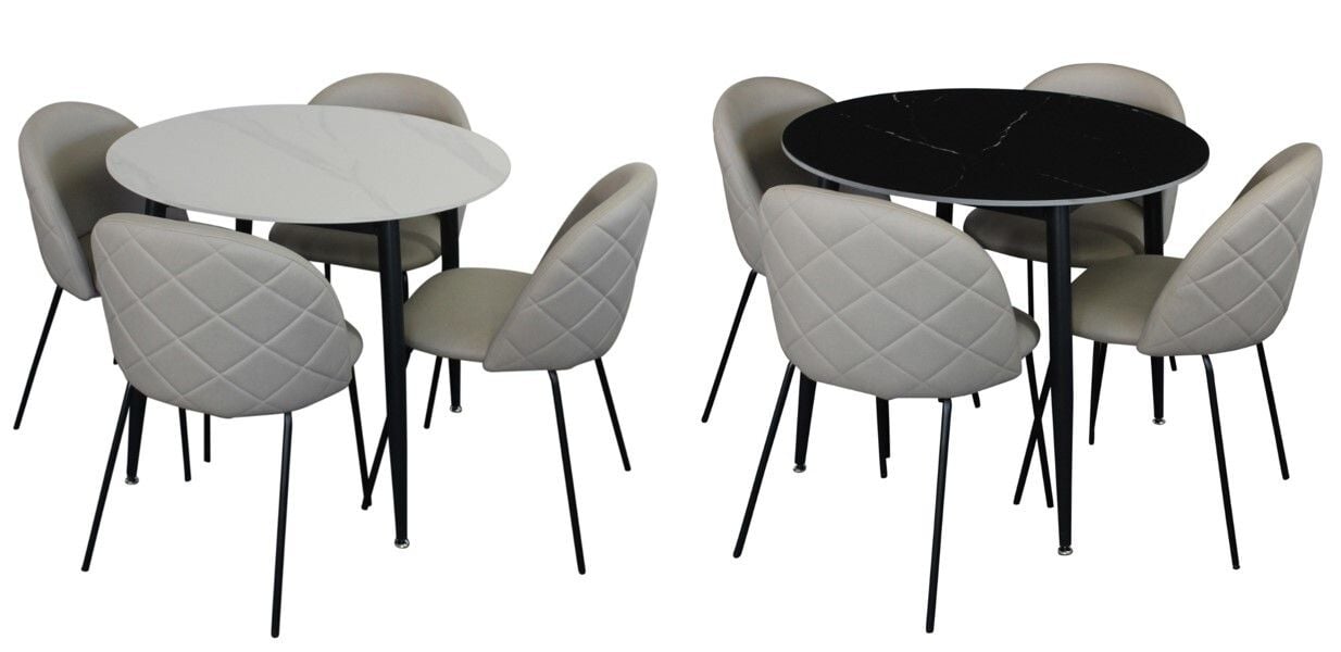 Fiore Florin 5 Piece Round Dining Suite Main Fiore Florin 5 Piece Round Dining Suite Main