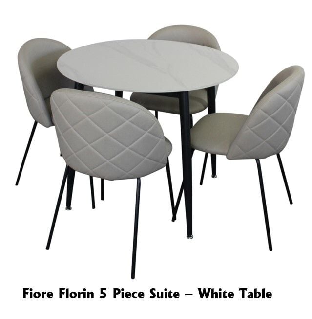 Fiore Florin 5 Piece Round Dining Suite Related