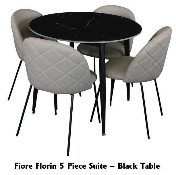 Fiore Florin 5 Piece Round Dining Suite Related Fiore Florin 5 Piece Round Dining Suite Related