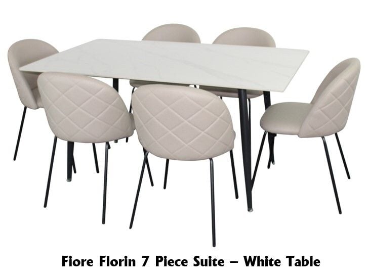 Fiore Florin 7 Piece Dining Suite Related Fiore Florin 7 Piece Dining Suite Related