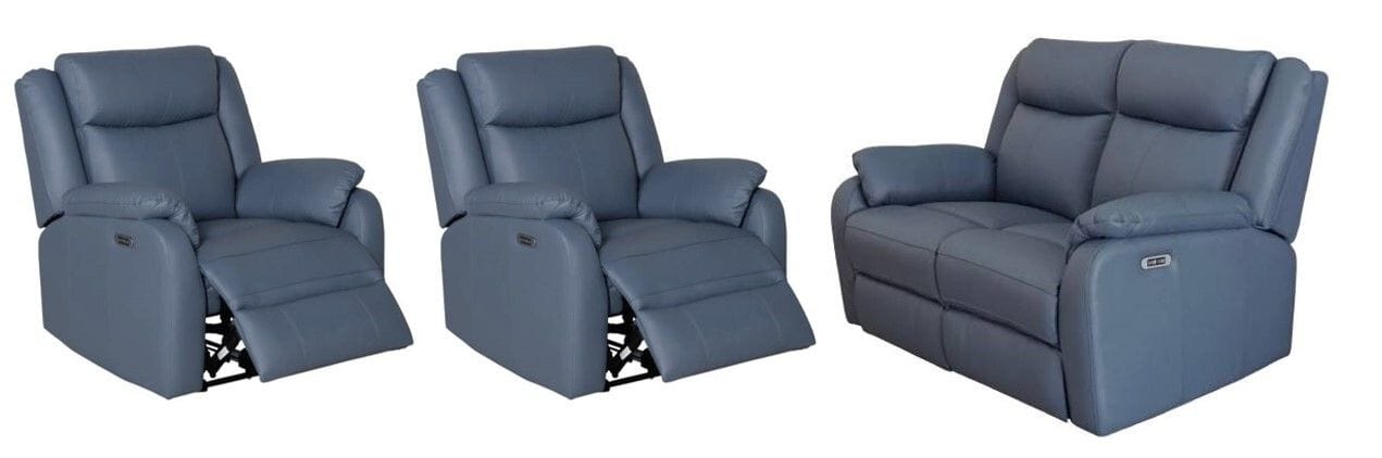 Pinnacles 2 Seater Electric Leather Lounge Suite