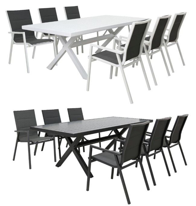 Artemis 7 Piece Outdoor Dining Suite Main Artemis 7 Piece Outdoor Dining Suite Main