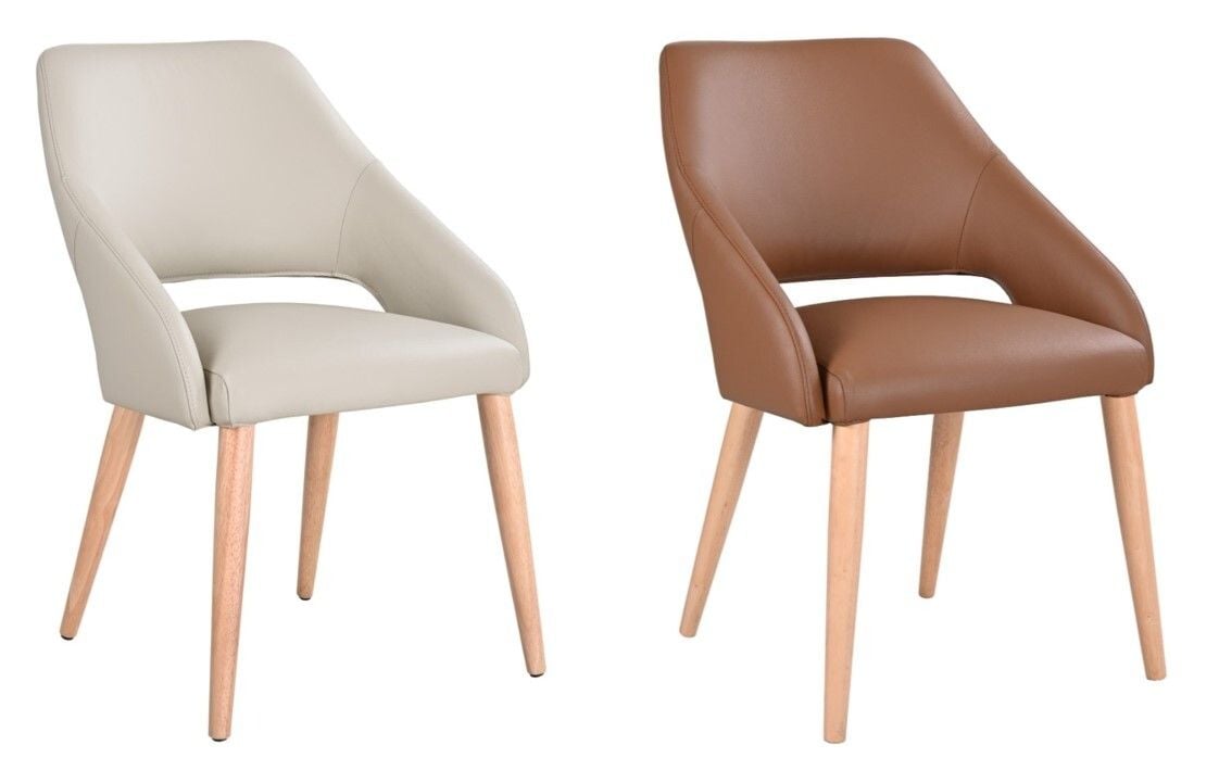 Rico Leather Dining Chair - Set of 2 Main Rico Leather Dining Chair - Set of 2 Main