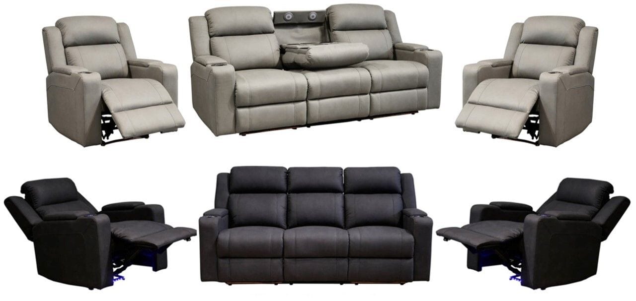 Academy 3 Seater Electric Reclining Lounge Suite